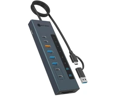„Raidsonic Icy Box“ USB šakotuvas, 11 viename, USB-C šakotuvas, USB 3.2 Gen 2 PD | IB-HUB1742CR-C2PD