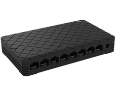 Šakotuvas Ruijie Networks RG-ES08G-L tinklo komutatorius Ne-valdomas Gigabit Ethernet (10/100/1000) Juoda