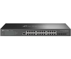 Šakotuvas TP-Link 24-PORT GIGABIT MANAGED SWITCH - WITH 4 10GE SFP+ SLOTS