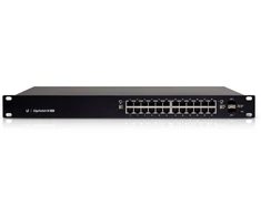 Šakotuvas Ubiquiti ES-24-250W tinklo komutatorius Valdomas L2/L3 Gigabit Ethernet (10/100/1000) Maitinimas per Eternetą (PoE) 1U Juoda