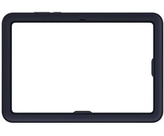 JX730CN rėmelio dėklas „Samsung Galaxy Tab S11“, tamsiai mėlynas