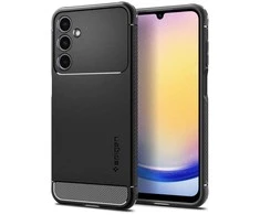 Samsung Galaxy A25 5G Spigen Rugged Armor Matte dėklas telefonui juodos spalvos