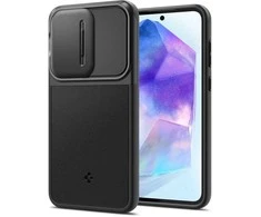 Samsung Galaxy A55 5G Spigen OPTIK Armor dėklas telefonui juodos spalvos