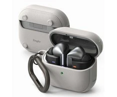 Samsung Galaxy Buds 3 / 3 Pro Ringke Onyx Magnetic MagSafe Warm dėklas ausinėms pilkos spalvos