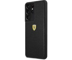 Ferrari FESPEHCS21LBK S21 Ultra G996 juodos spalvos kietas dėklas On Track Perforated