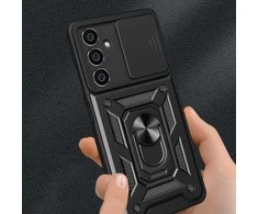 Samsung Galaxy S23 FE Tech-Protect Camshield Pro telefono dėklas juodos spalvos
