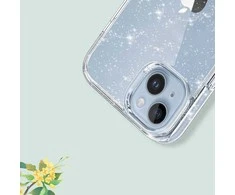 Samsung Galaxy S23 FE Tech-Protect Flexair Hybrid Glitter dėklas telefonui skaidrus