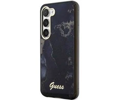 Samsung Galaxy S23 Plus Guess dėklas Golden Marble Collection (GUHCS23MHTMRSK) juodos spalvos