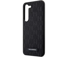 Karl Lagerfeld KLHCS23SSAKLHPK S23 S911 kietas dėklas juodos spalvos Saffiano Mono Metal Logo