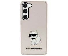 Samsung Galaxy S23 Karl Lagerfeld dėklas Ikonik Choupette (KLHCS23SHNCHTCP) rožinės spalvos