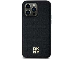 Samsung Galaxy S24 DKNY Odinis Dėklas Pattern Metal Logo MagSafe (DKHMS24SPSHRPSK) juodos spalvos