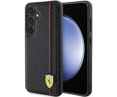 Ferrari FEHCS24MN3DUR S24+ S926 juodos spalvos kietas dėklas Carbon Printed Line