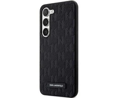 Samsung Galaxy S24 Plus Karl Lagerfeld dėklas Saffiano Mono Metal Logo (KLHCS24MSAKLHPK) juodos spalvos