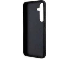 Dėklas Karl Lagerfeld Fixed Glitter Ikonik Logo Metal Pin - Samsung Galaxy S24+ Case juodas