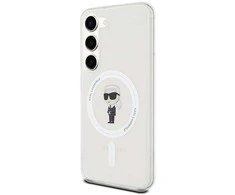 Karl Lagerfeld KLHMS24SHFCKNOT S24 S921 skaidrus kietas dėklas IML Ikonik MagSafe