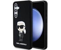 Karl Lagerfeld KLHCS24MSNIKBCK S24+ S926 kietas dėklas juodos spalvos Silicone Ikonik