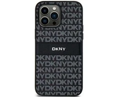 Samsung Galaxy S24 Ultra DKNY Odinis Dėklas Mono Stripe &amp; Metal Logo (DKHCS24LPRTHSLK) juodos spalvos