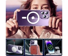 Samsung Galaxy S24 Ultra Tech-Protect FlexAir Hybrid MagSafe dėklas telefonui skaidrus