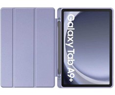 Samsung Galaxy Tab A9+ 11.0 Tech-Protect SC Pen Hybrid Marble dėklas violetinės spalvos