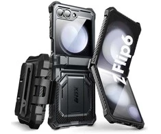 Samsung Galaxy Z Flip6 Supcase IBLSN ArmorBox dėklas telefonui juodos spalvos