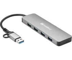 Sandberg USB-C/A iki 4xUSB 3.0 Hub