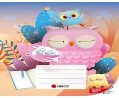 Sąsiuvinis Disco Premium Kids, 12 lapų, langeliais