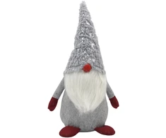 Saska Christmas pilkas dekoratyvinis nykštukas 45 cm