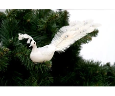 Saska Christmas Baltas dekoro povas su segtuku