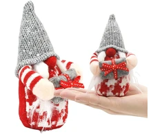 Saska Christmas Dekoratyvinis nykštukas, pilka, 15 cm