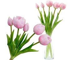 Saska Garden rožinės bijūnų tulpės 39 cm dekoracija