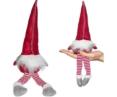 Saska Garden Kalėdinis dekoratyvinis raudonas gnomukas