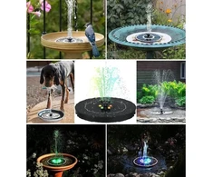 Saska Garden SAULĖS ENERGIJA VEIKIANTIS FONTANO ŠVIESTUVAS TVENKINIUI 5 LED AUTOMATINIS 1046846
