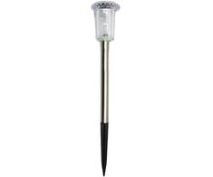 Saska Garden SAULĖS ENERGIJOS LEMPA KRISTALAS INOX 5,5x33CM 1077444