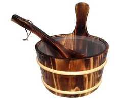 Saunos kubilas su samčiu FLAMMIFERA AP-004W, 4 l