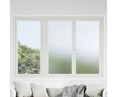 Savaime prisiklijuojanti langų plėvelė Frosted Pilka PVC