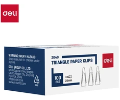 Sąvaržėlės trikampinės DELI 25mm 100vnt/pak