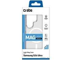 SBS Cover Light Mag Protective dėklas skirtas Samsung Galaxy S26 Ultra suderinamas su MagSafe – skaidrus