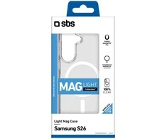SBS Cover Light Mag Protective dėklas skirtas Samsung Galaxy S26 Ultra suderinamas su MagSafe – skaidrus