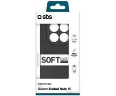 SBS Instinct dėklas skirtas Xiaomi Redmi Note 15 – juodos spalvos