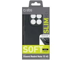 SBS Instinct dėklas skirtas Xiaomi Redmi Note 15 4G – juodos spalvos