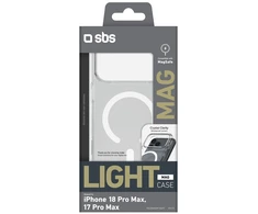 Dėklas SBS Light Mag Cover for iPhone 18 Pro Max / 17 Pro Max Compatible with MagSafe - Clear