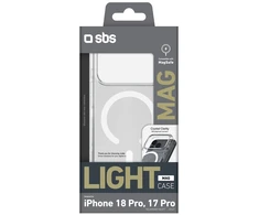Dėklas SBS Light Mag Cover for iPhone 18 Pro / 17 Pro MagSafe Compatible - Transparent