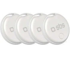 SBS Track My Circle locator compatible with Apple Find My set of 4 – baltas