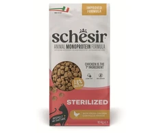 SCHESIR Animal Mono Protein Formula Sterilized vištiena – sausas pašaras katei – 10 kg