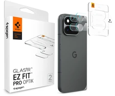 Spigen Glass tR EZ Fit Optik Pro 2 pakuotės, visiškai skaidrus – Google Pixel 11 Pro Fold