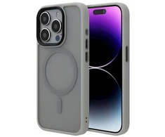 ScreenArmor MagAir Dėklas iPhone 15 Pro, pilkas