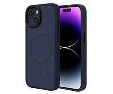 ScreenArmor MagAir Case Apsauginis MagSafe Dėklas Apple iPhone 15 tamsiai mėlynos spalvos