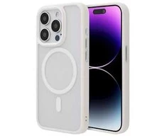 ScreenArmor MagAir Case Apsauginis MagSafe Dėklas Apple iPhone 15 Pro baltos spalvos