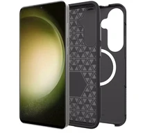 ScreenArmor MagArmor Case Apsauginis MagSafe Dėklas Samsung Galaxy S25 FE juodos spalvos