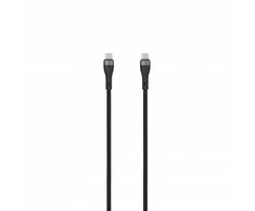 SEEK TOTI Type-C to Type-C, 2m Braided Cable 3A,Juodas